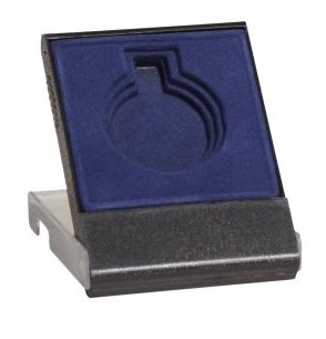 Medaillen Etui, Box zur Aufbewahrung, blau, (E602.1)