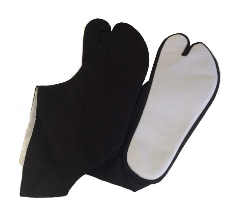 Chaussettes Tabi Ninja - Arts Martiaux Ninjutsu - Chaussures Souples Noires - Playwell